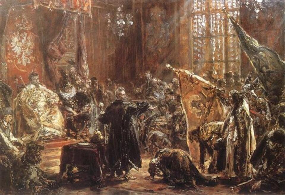 Jan Matejko, "Carowie Szujscy na sejmie warszawskim"