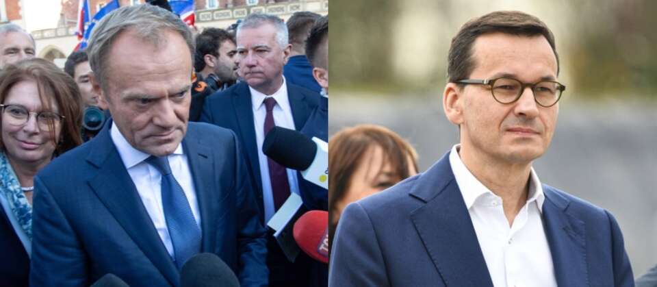 Donald Tusk/ Mateusz Morawiecki / autor: 	PAP/Jan Graczyński/Darek Delmanowicz