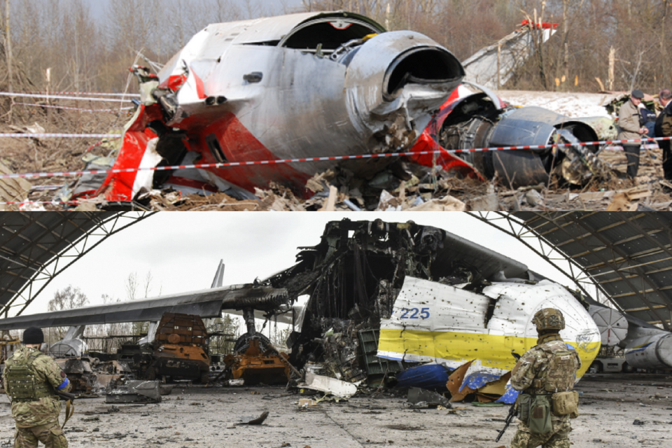 Tupolew w Smoleńsku, Ukraiński Antonov zestrzelony przez Rosjan / autor: KBWLLP / PAP