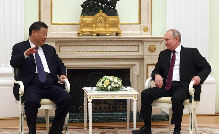 Xi Jinping i Putin / autor: PAP/EPA