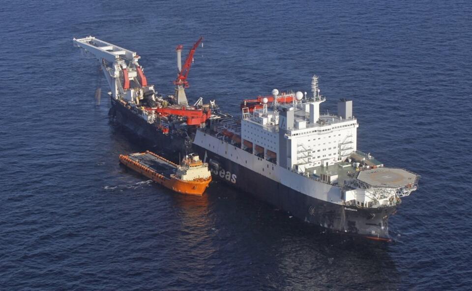 Solitaire ship of Swiss-Dutch Allseas Group / autor: PAP/EPA/DMITRY LOVETSKY/POOL
