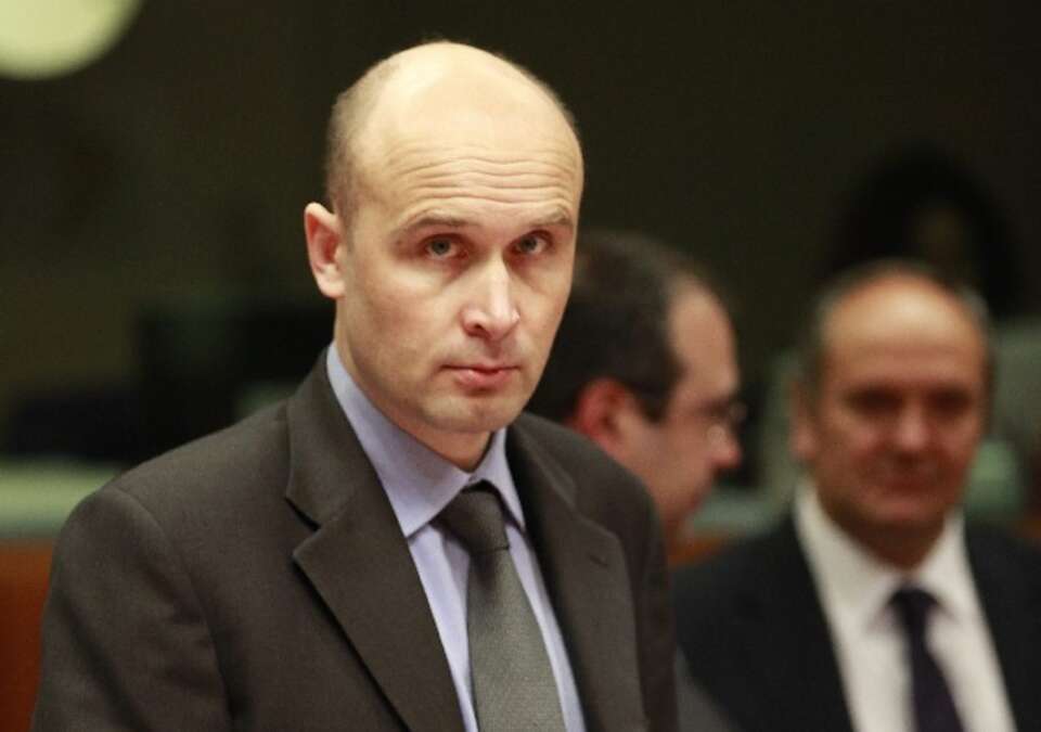 Marcin Korolec w Brukseli, fot. PAP/EPA