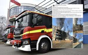 Zdj. ilustracyjne - Straż Pożarna/na miniaturce zdjęcia z miejsca pożaru / autor: Fratria/FB: Komenda Miejska PSP m.st. Warszawy