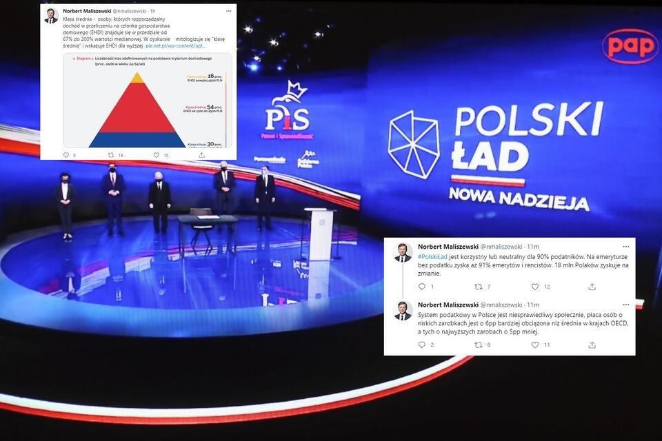 Polski Ład - w programie m.in. zmiany podatkowe / autor: PAP/Leszek Szymański, Twitter