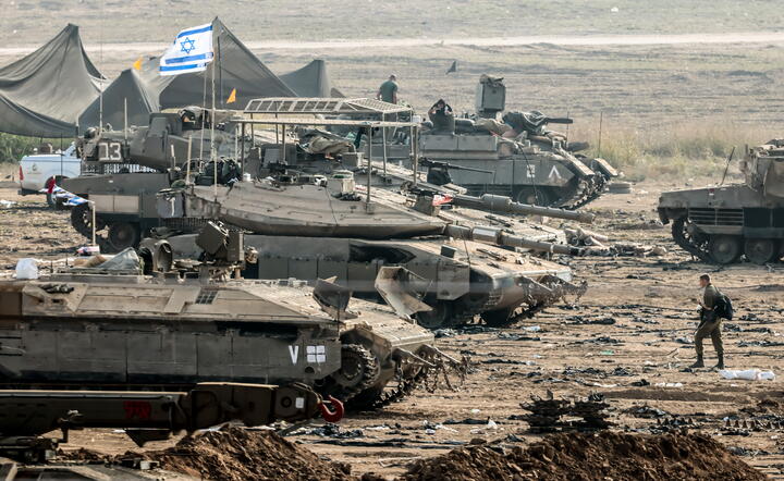 MIDEAST ISRAEL PALESTINIANS GAZA CONFLICT / autor: PAP/EPA/HANNIBAL HANSCHKE