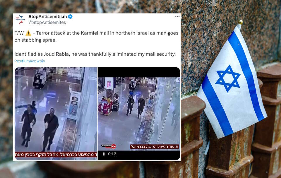 Atak nożownika w Izraelu! Dwóch mężczyzn jest rannych