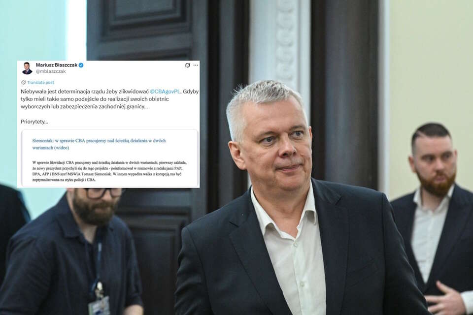 Tomasz Siemoniak / autor: PAP-Marcin Obara/X-Mariusz Błaszczak, screen
