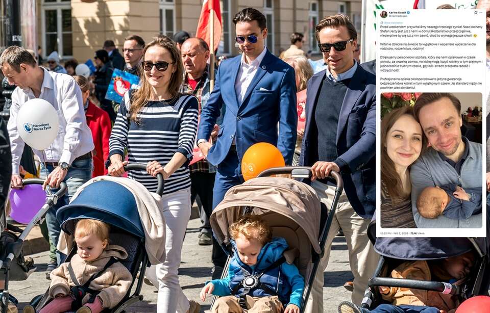 Карина и Кшиштоф Босак приветствовали своего четвёртого ребёнка на свет