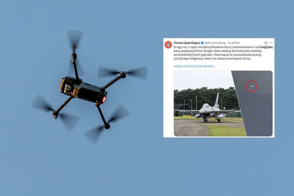 Niezidentyfikowane drony znów nad bazą nuklearną w Belgii