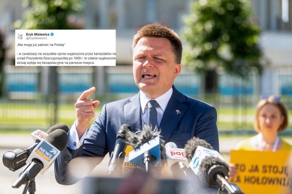 autor: PAP/Tytus Żmijewski/Twitter Eryk Mistewicz 
