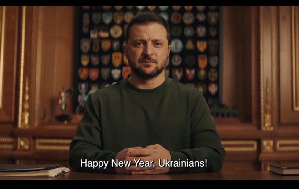 Orędzie noworoczne prezydenta Ukrainy W.Zełenskiego / autor: Facebook/Володимир Зеленський
