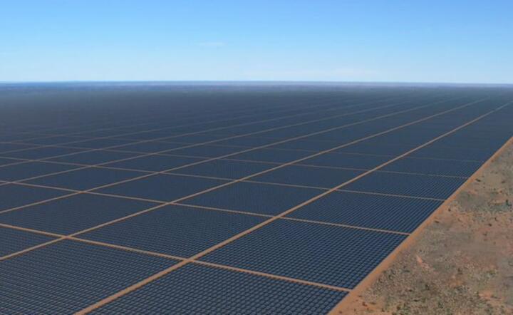 projekt giga elektrowni słonecznej w Australii / autor: Trent Thorne/Twitter