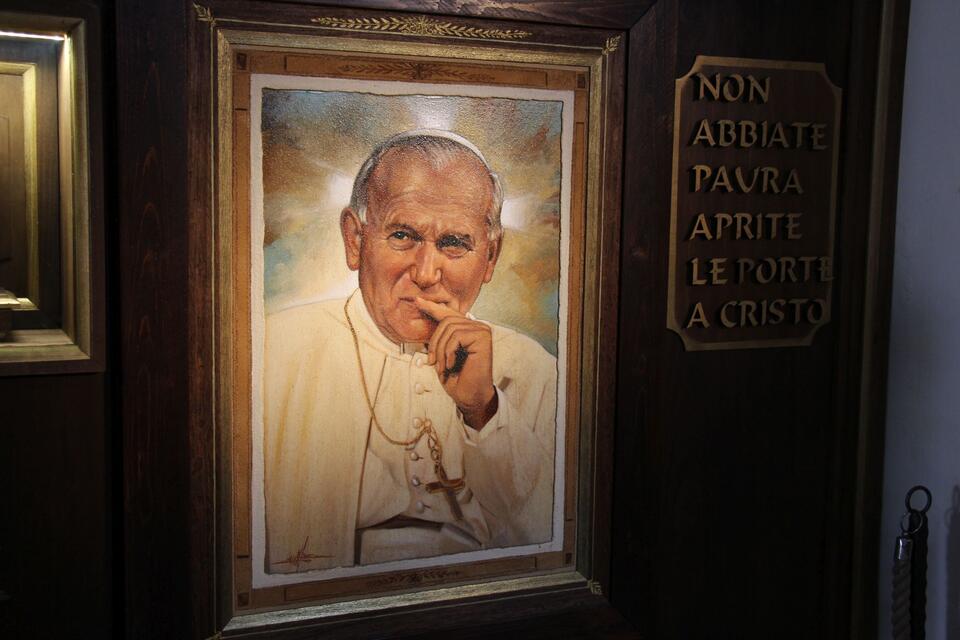 Jan Paweł II, Asyż, katedra San Rufino / autor: wPolityce.pl