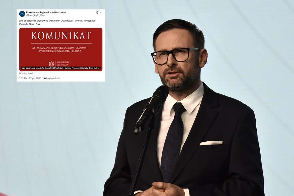 Daniel Obajtek (na zdjęciu) ostro o akcie oskarżenia ws. zawarcia przez Orlen umów na usługi detektywistyczne / autor: Fratria/X