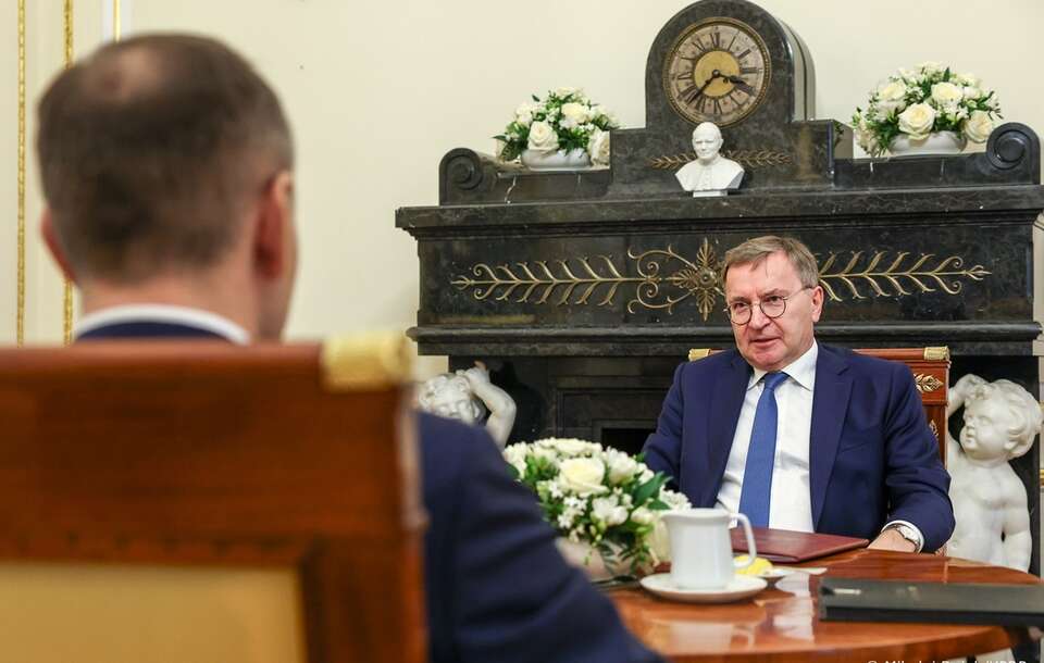 Prezydent RP Karol Nawrocki spotkał się z Prezesem Naczelnego Sądu Administracyjnego Jackiem Chlebnym.  / autor: prezydent.pl