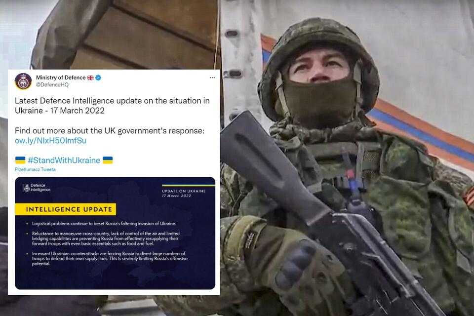 zdjęcie w tle - rosyjski żołnierz / autor: PAP/EPA/RUSSIAN DEFENCE MINISTRY PRESS SERVICE / HANDOUT; Twitter/Ministry of Defence