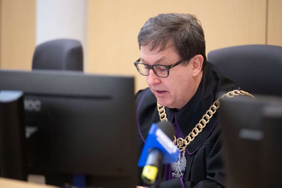 Na zdjęciu sędzia Robert Grześ na sali Sądu Okręgowego w Poznaniu / autor: PAP/Jakub Kaczmarczyk