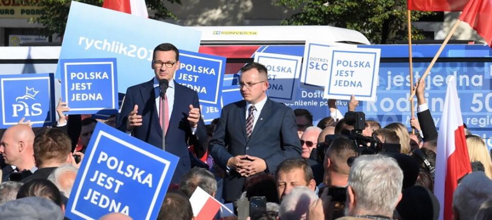 Premier Mateusz Morawiecki w Wieluniu / autor: PAP/Grzegorz Michałowski