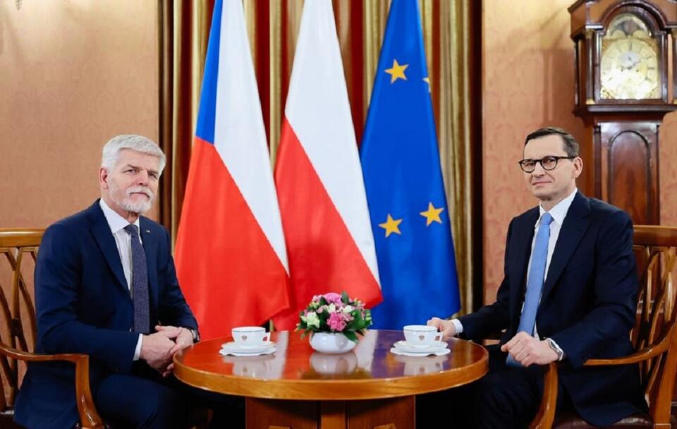 Prezydent Petr Pavel i premier Mateusz Morawiecki / autor: Twitter/@PremierRP