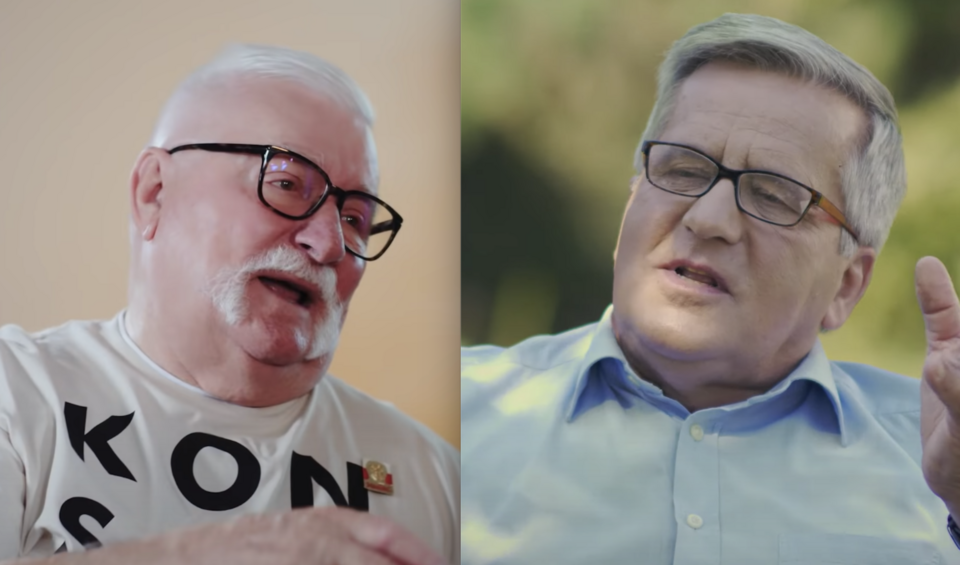 Wałęsa i Komorowski / autor: Youtube / screenshot