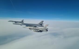 Polskie F-16 eskortowały amerykańskie bombowce
