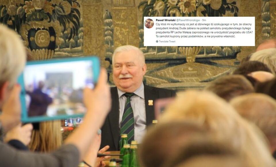 Lech Wałęsa / autor: Fratria/Twitter