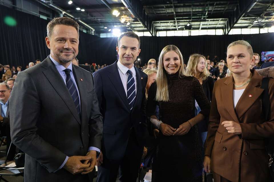 Rafał Trzaskowski, Adam Szłapka, Aleksandra Gajewska i Barbara Nowacka. / autor: PAP/Paweł Supernak