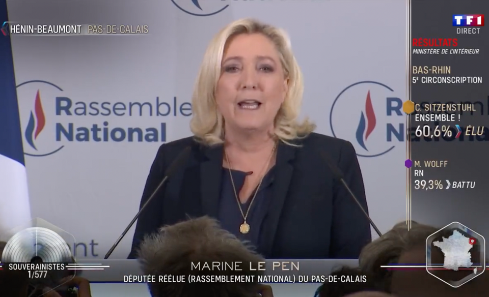 Marine Le Pen / autor: TWITTER/MARINE LE PEN