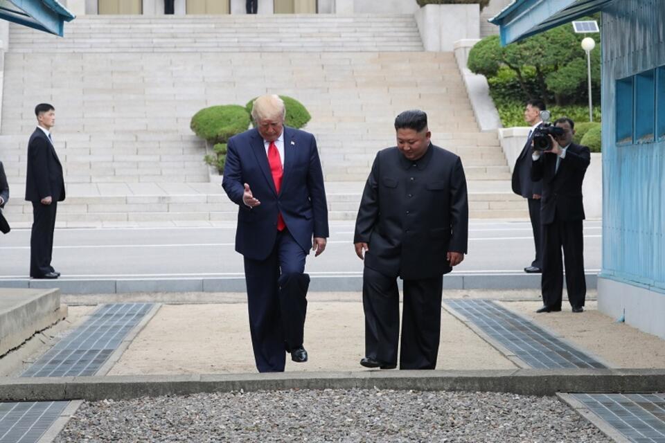 Donald Trump i Kim Dzong Un / autor: PAP/EPA/YONHAP