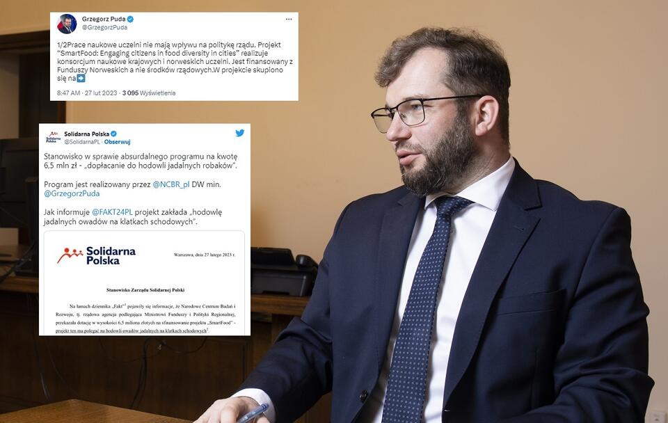 Minister funduszy i polityki regionalnej Grzegorz Puda / autor: Fratria/Twitter