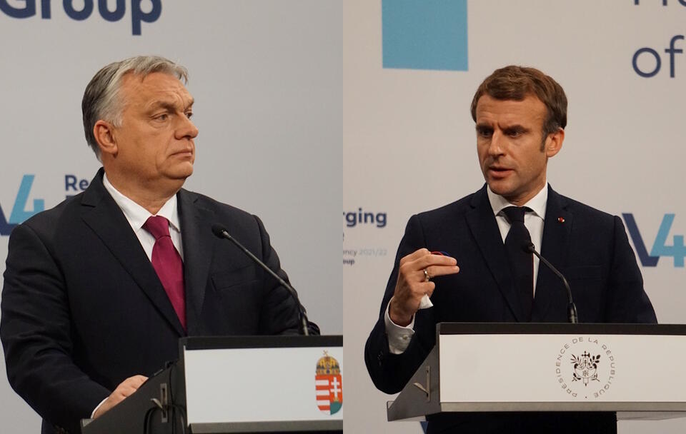 Viktor Orban / Emmanuel Macron / autor: Fratria