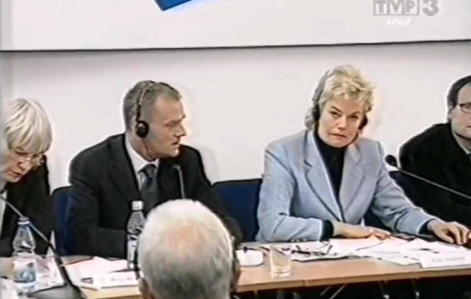 Donald Tusk, Erika Steinbach  / autor: screenshot TT Emilia Kamińska 