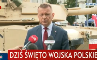 Szef MON: Dziękujemy wojsku za ochronę bezpieczeństwa Polski [wideo]