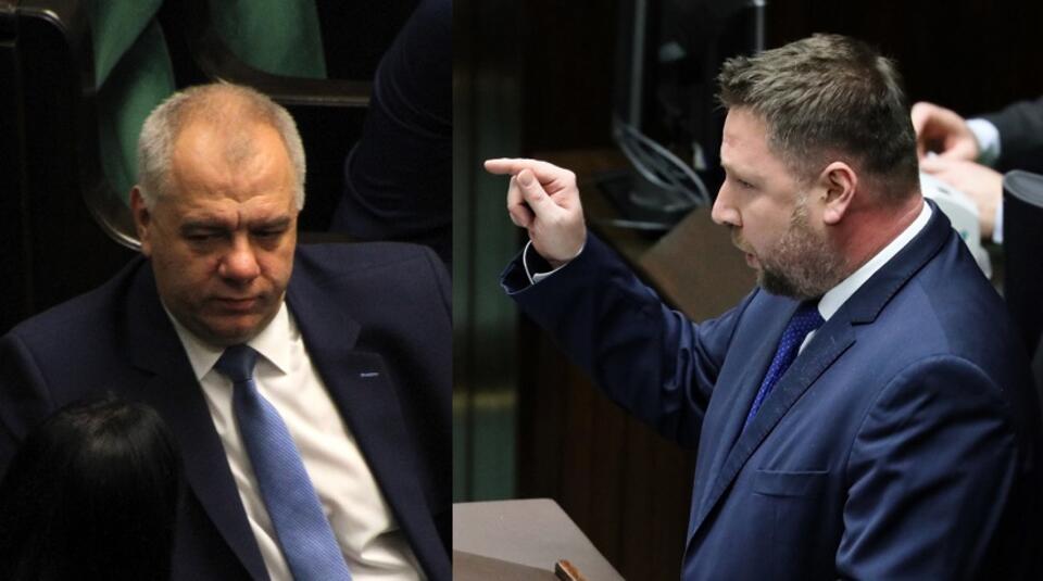 Jacek Sasin (PiS), Marcin Kierwiński (PO) / autor: Fratria; PAP/Tomasz Gzell