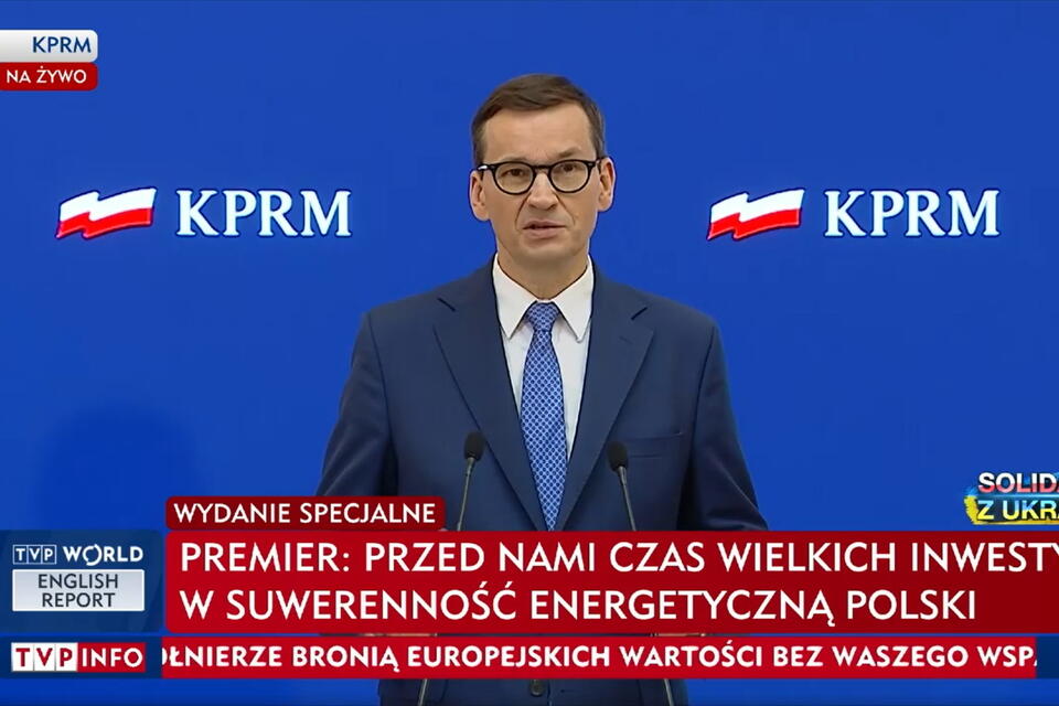 Mateusz Morawiecki  / autor: screenshot TVP Info