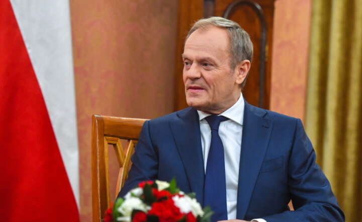 Premier Donald Tusk w siedzibie KPRM w Warszawie / autor: PAP/Piotr Nowak