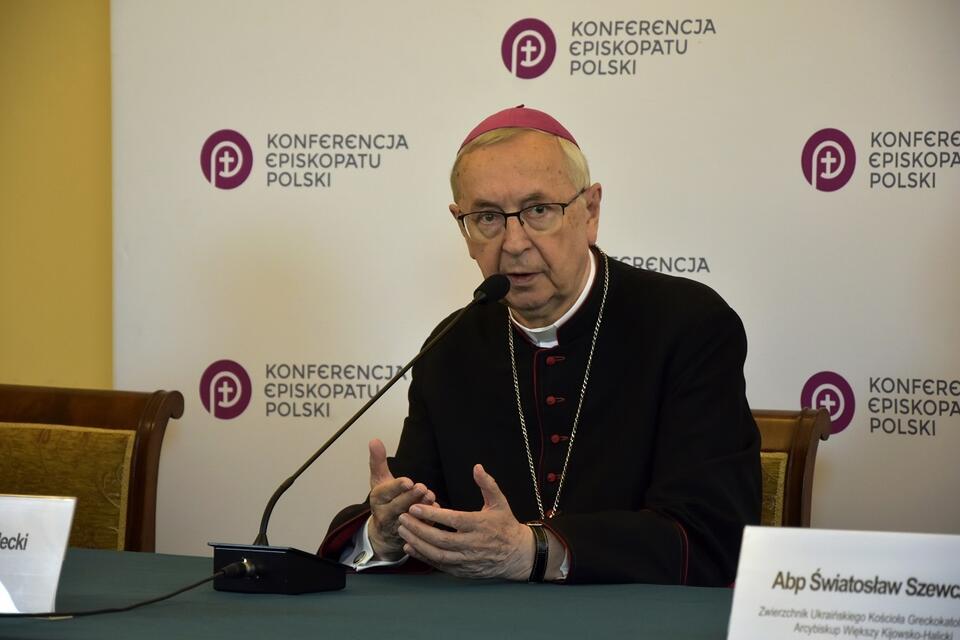 Przewodniczący KEP, metropolita poznański abp Stanisław Gądecki / autor: Fratria