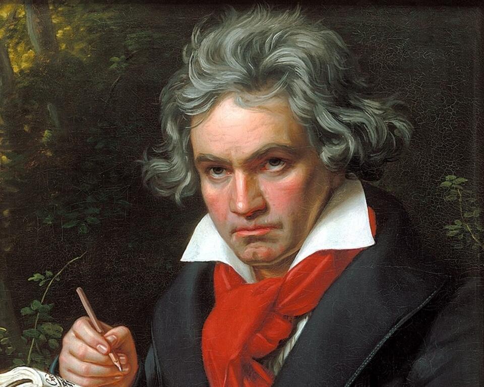 Ludwig van Beethoven w 1820 / autor: obraz Josepha Karla Stielera