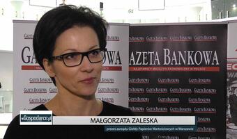 Kongres 590 (WIDEO): prof. Małgorzata Zaleska, prezes GPW „Kongres 590 może wpłynąć na warunki funkcjonowania polskich firm”