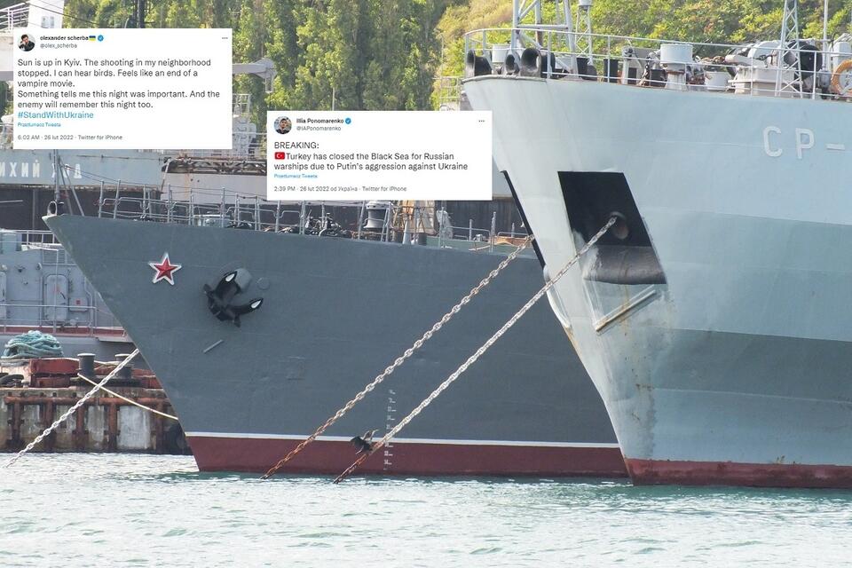 Flota Czarnomorska w porcie w Sewastopolu / autor: Fratria/TT