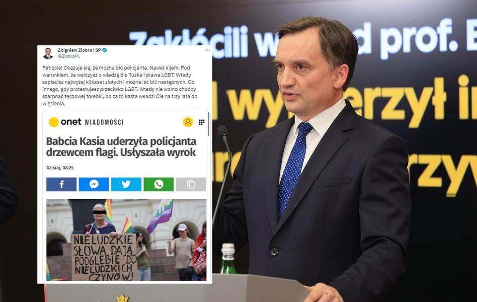 Minister sprawiedliwości, prokurator generalny Zbigniew Ziobro / autor: PAP/Szymon Pulcyn; Twitter/Zbigniew Ziobro