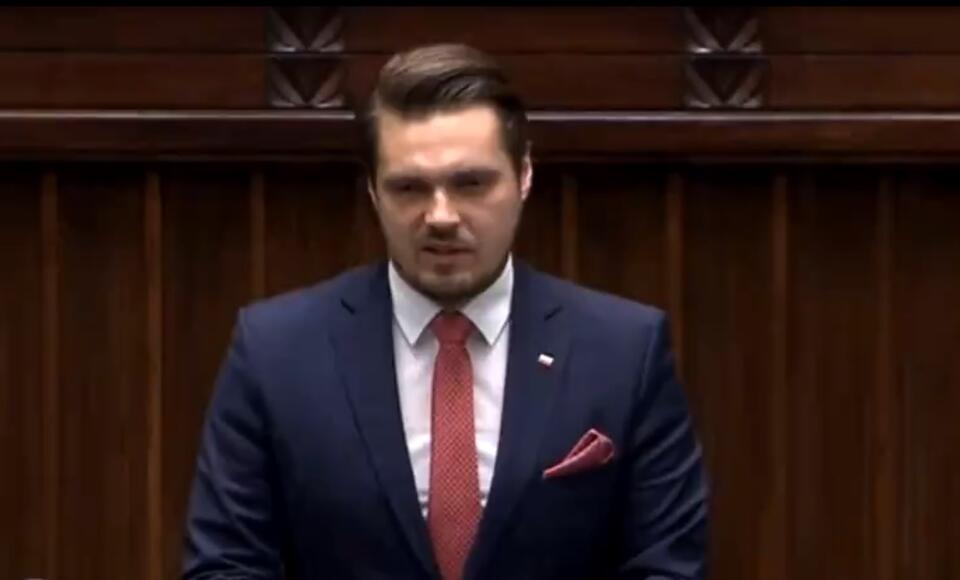 Michał Wypij / autor: screen obrady Sejmu