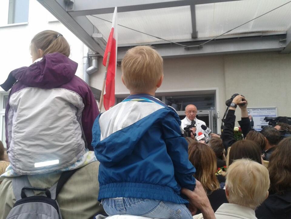 Manifestacja w obronie prof. B. Chazana. fot. Jerzy Wiktor