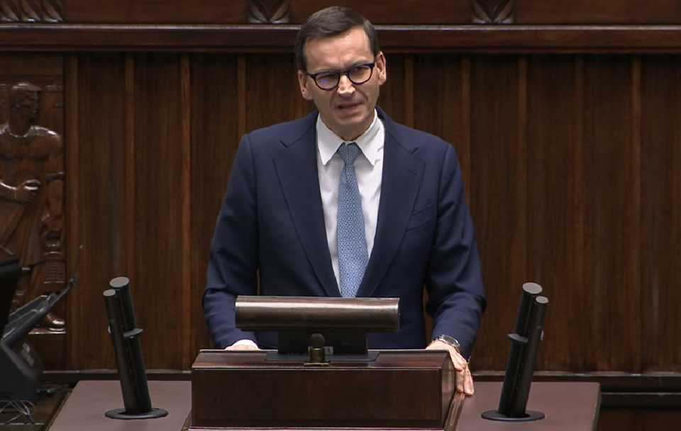 Premier Mateusz Morawiecki w Sejmie / autor: iTV Sejm/sejm.gov.pl