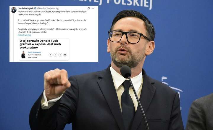 Daniel Obajtek o sprawie SMR: dwa lata oskarżeń, zatrzymania inwestycji, a w efekcie umorzenie… Polski szkoda / autor: Fratria / X - screen