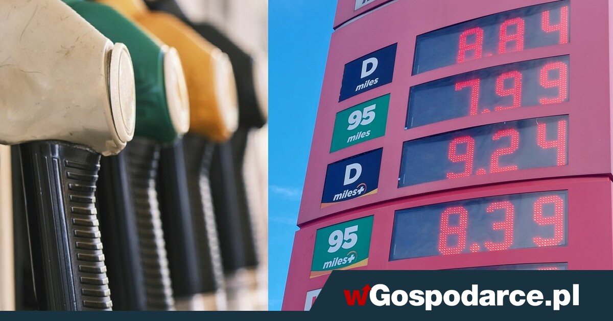 Tuż-tuż benzyna 8 zł za litr, a diesel za 9 zł