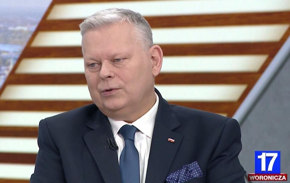 Marek Suski w programie "Woronicza 17" / autor: TVP Info (screen)