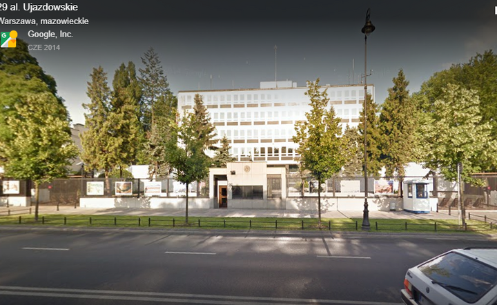 Ambasada USA w Warszawie / autor: google maps