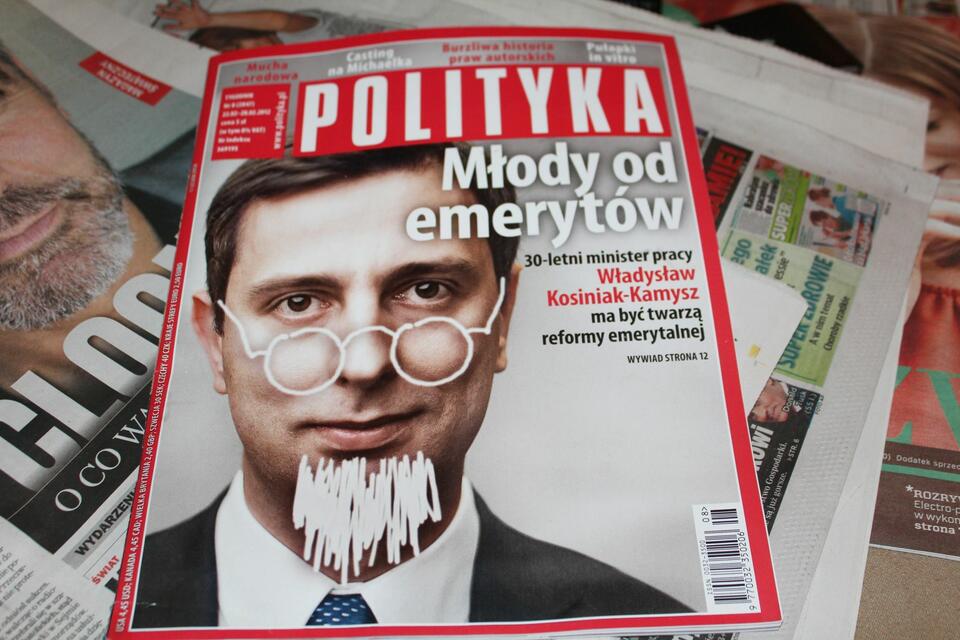 Okładka Polityki z lutego 2012 roku / autor: wPolityce.pl