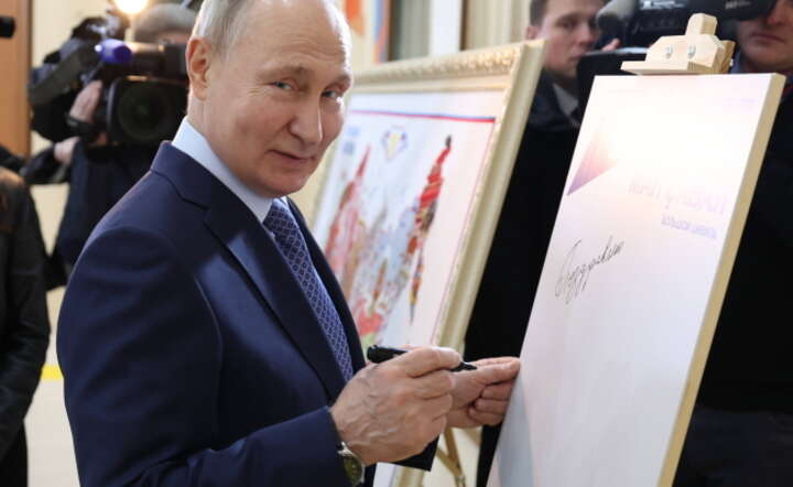 Prezydent Rosji Władimir Putin, 22 lutego 2024 r. / autor: PAP/ EPA/ALEXANDER KAZAKOV/KREMLIN / POOL 
